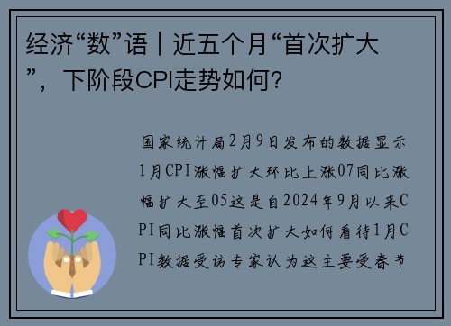 经济“数”语｜近五个月“首次扩大”，下阶段CPI走势如何？